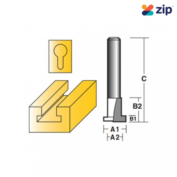 Carb-I-Tool THS16 - 1/4” Shank Hook Slot Bits